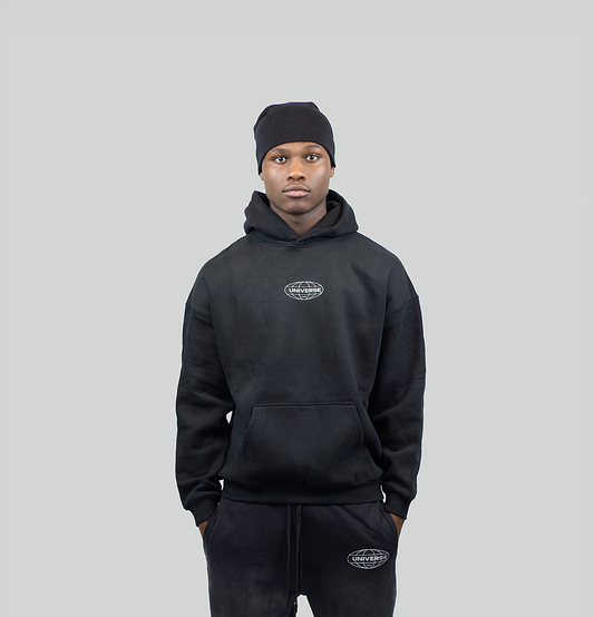 UNVRS 1920 BLACK HOODIE