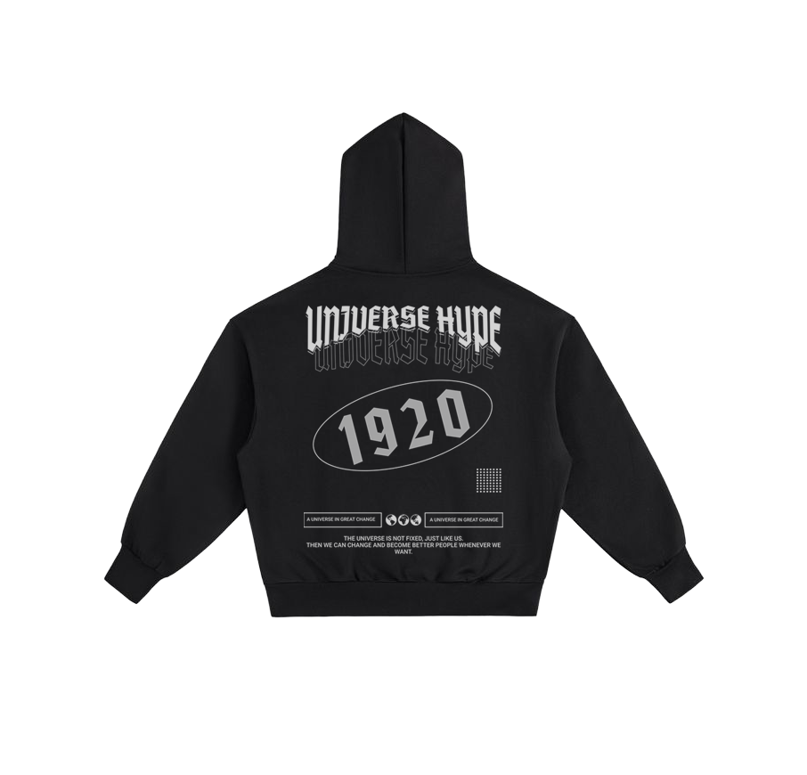 UNVRS BLACK HOODIE
