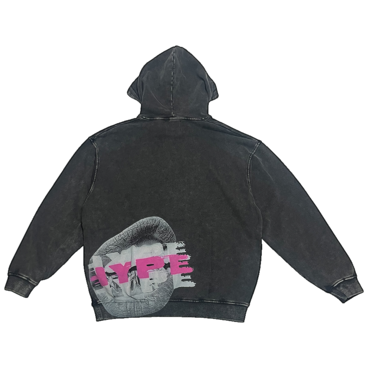 HYPE LIPS "WASHED HOODIE"