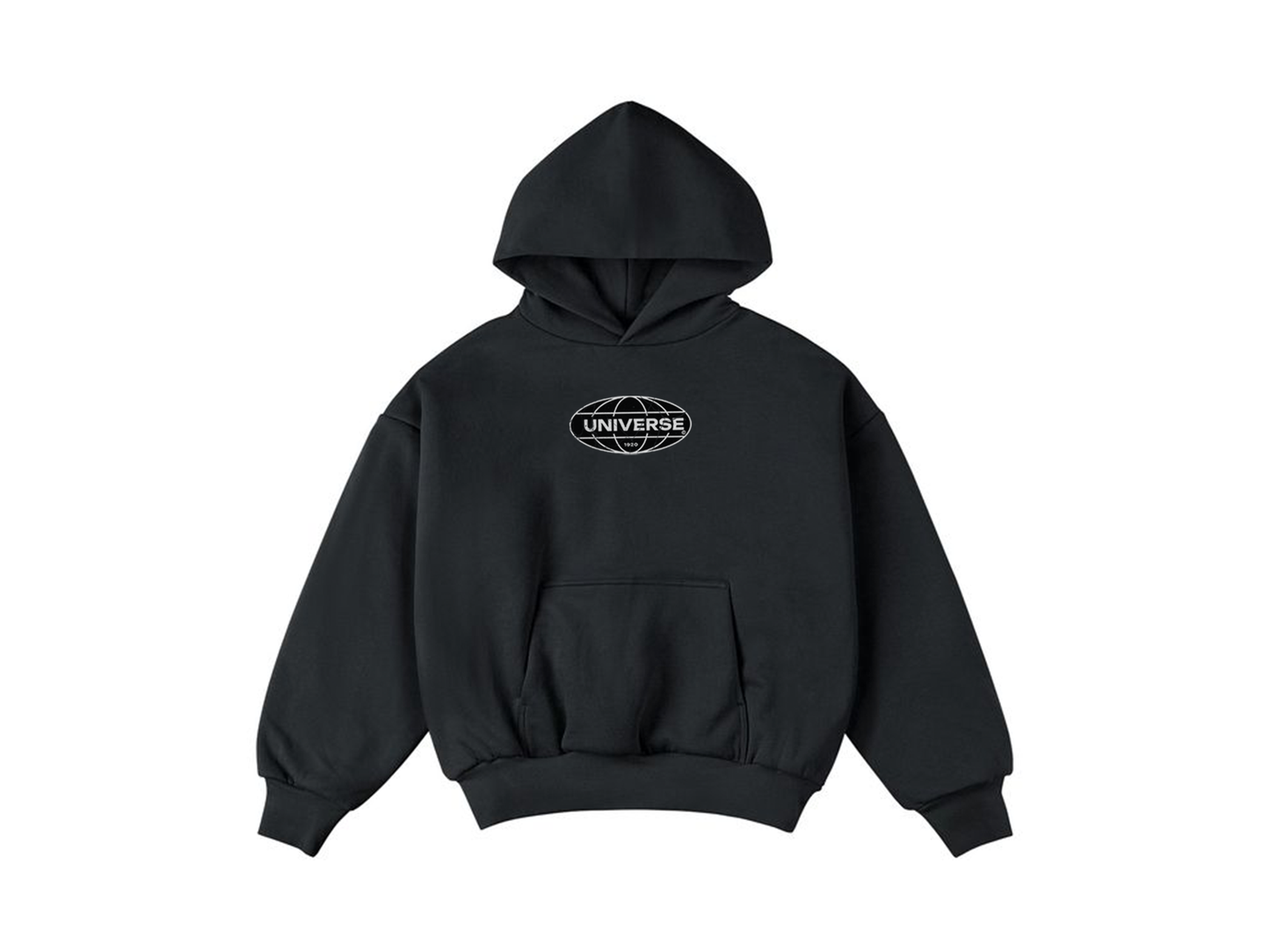 UNVRS 1920 BLACK HOODIE