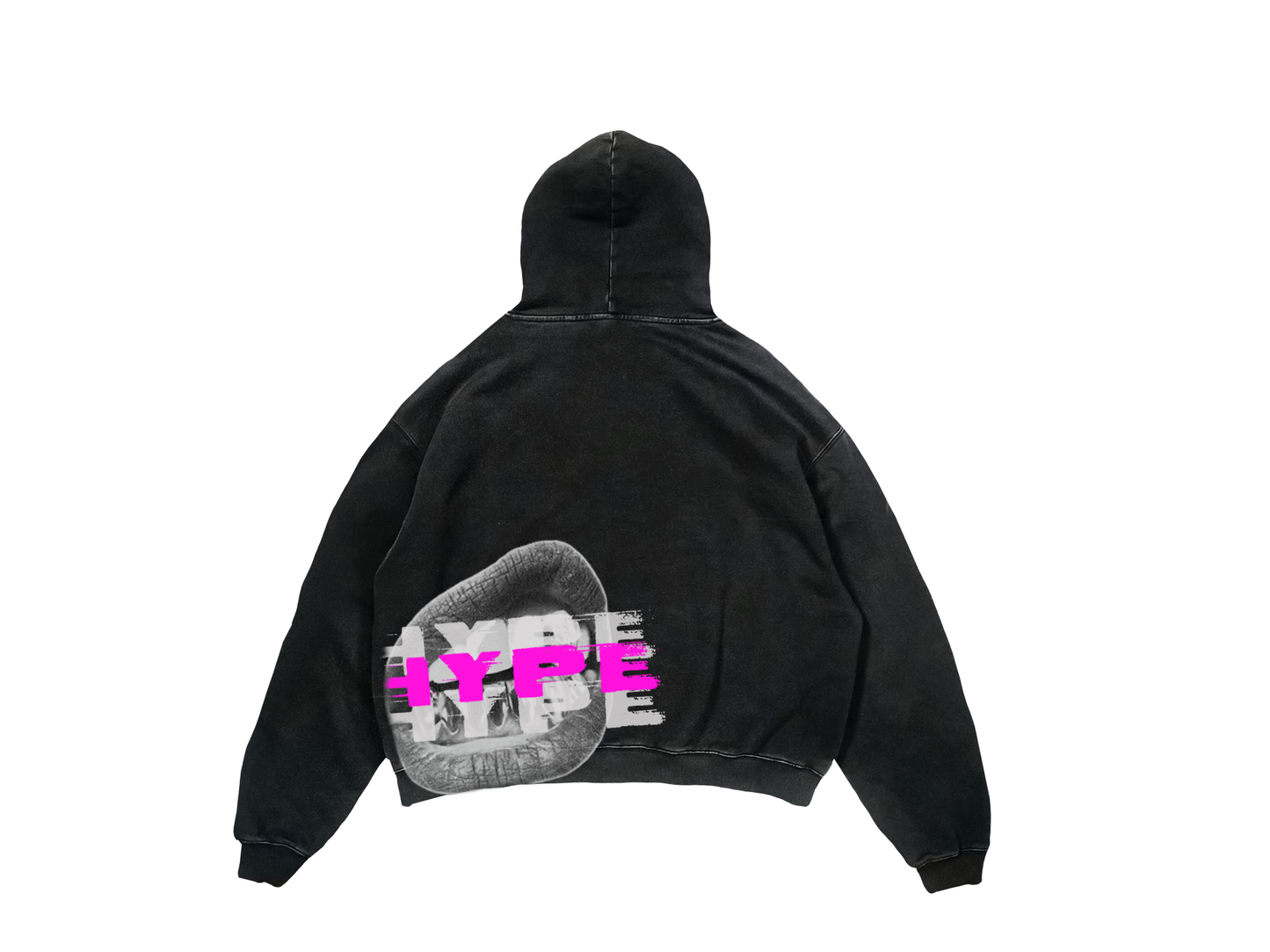 HYPE LIPS WASHED HOODIE